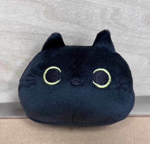 Black Cat Plush Ball front (1)