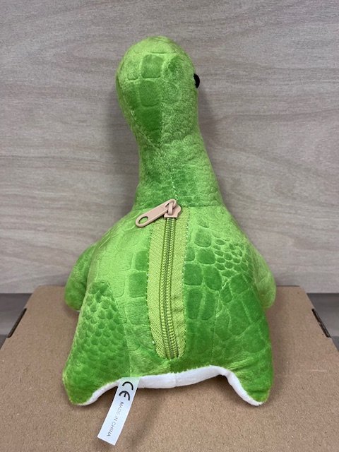 Nessy plush zipper pouch back